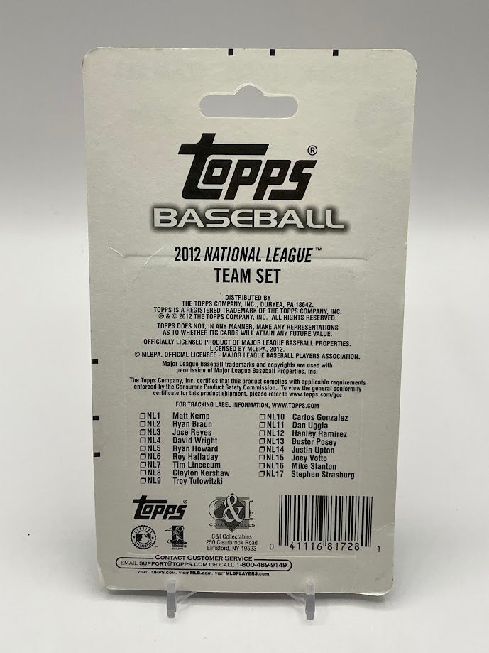 2012 Topps Baseball National League Team Set - Image 2