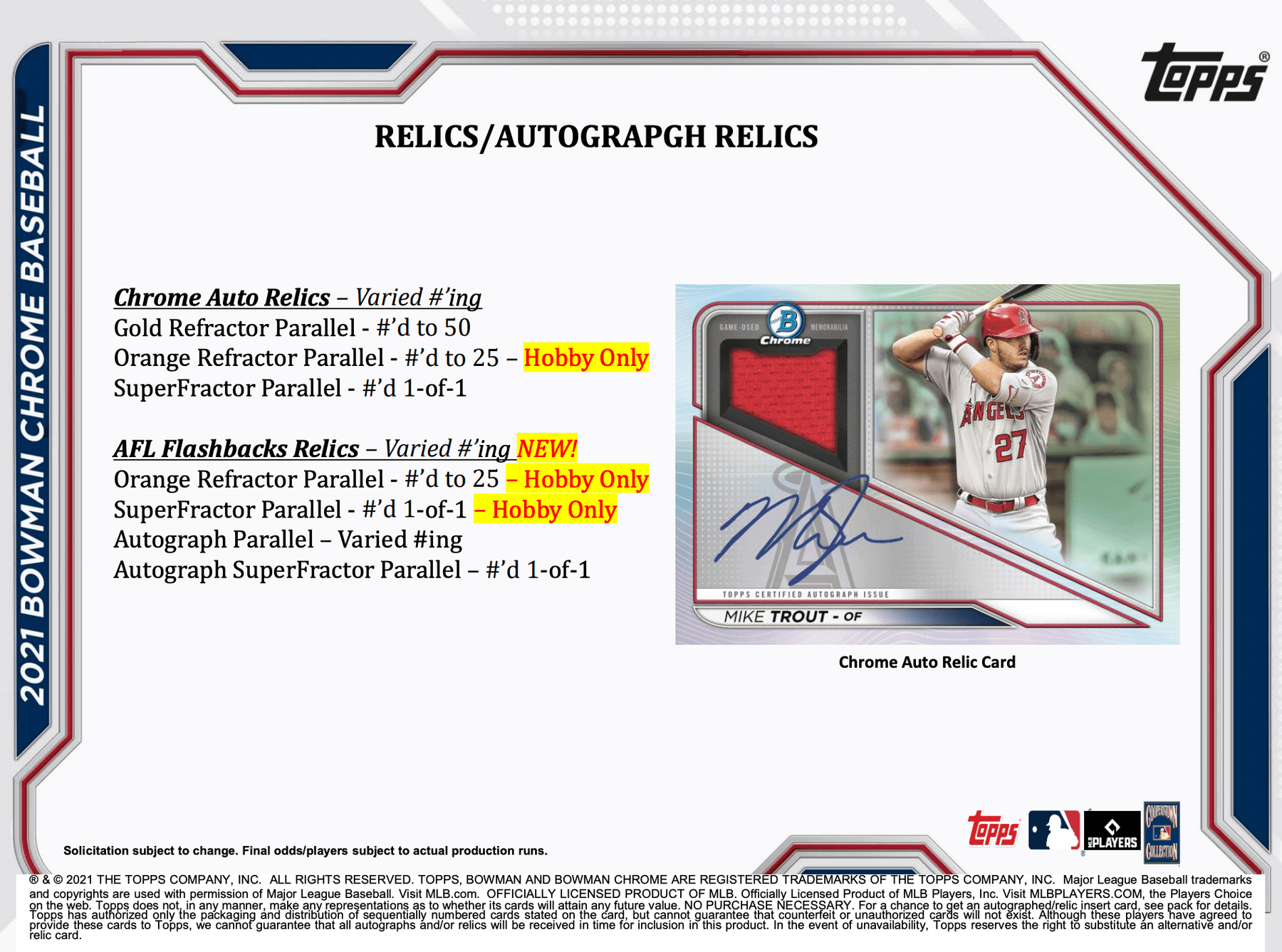 2021 Bowman Chrome Baseball Hobby Box - Image 9