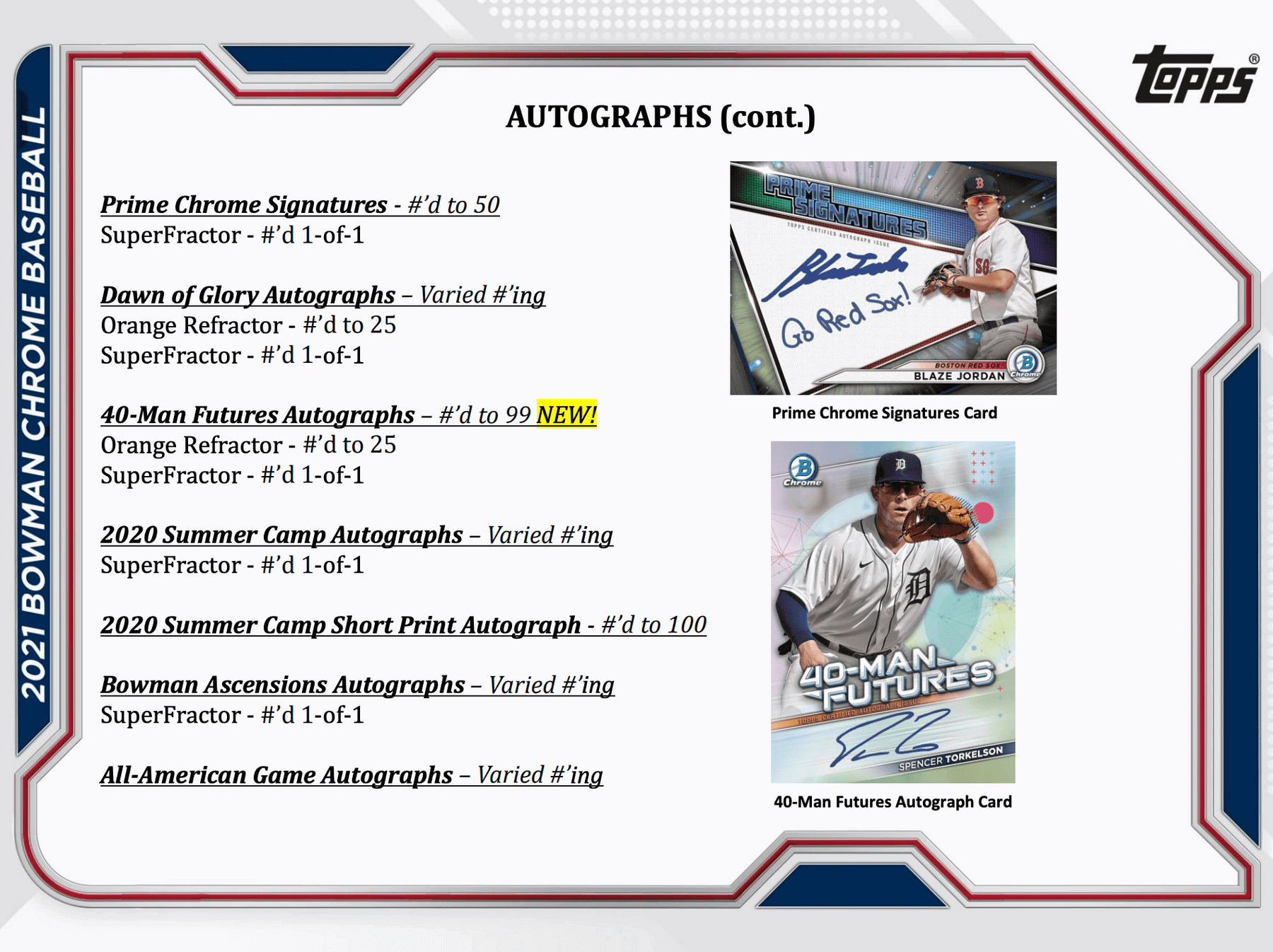 2021 Bowman Chrome Baseball Hobby Box - Image 8