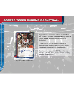 Alternative view of 2025-26 Topps Chrome Basketball Mega Box