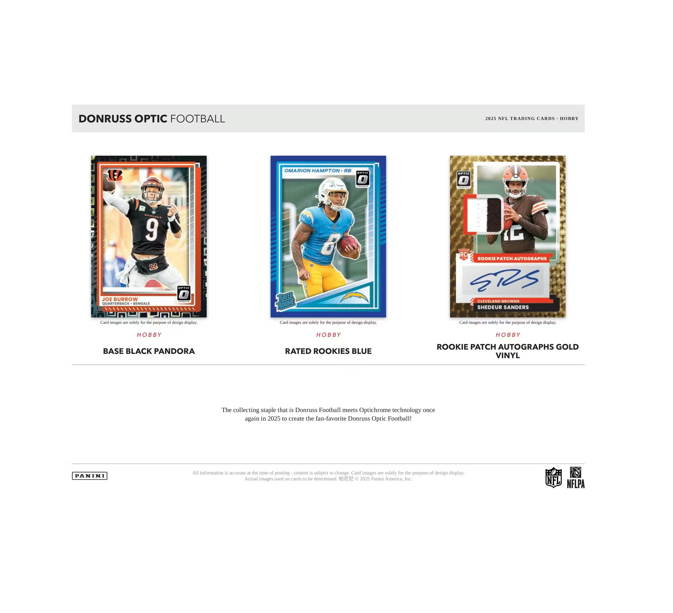 2025 Panini Donruss Optic Football Hobby Box - Image 3