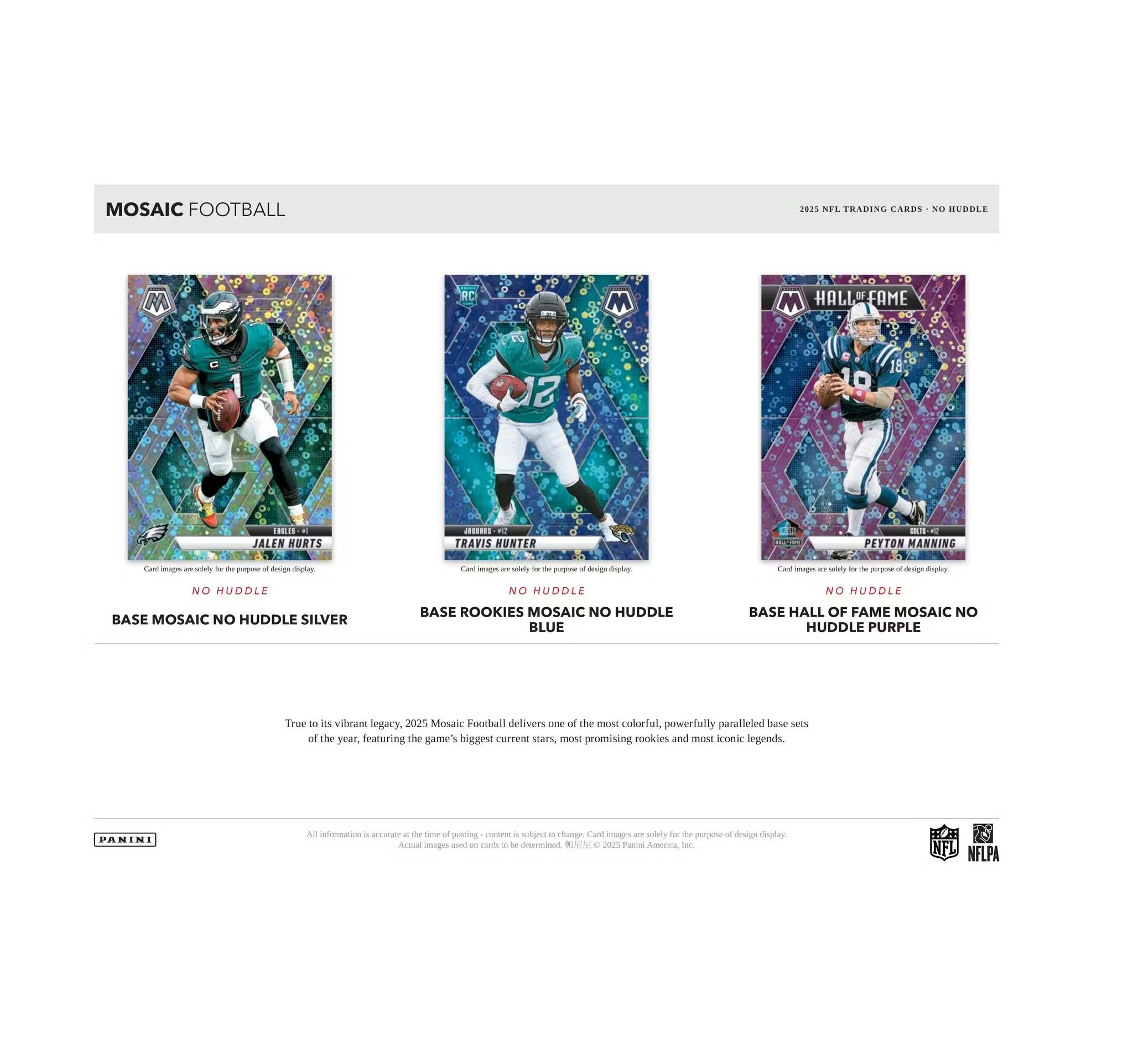 2025 Panini Mosaic Football No Huddle Box - Image 3