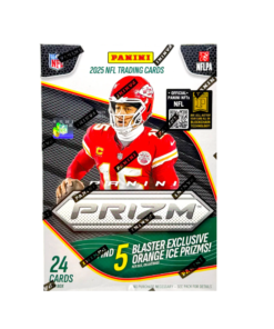 Alternative view of 2025 Panini Prizm Football Hobby Blaster 20-Box Case (Orange Ice Prizms!)
