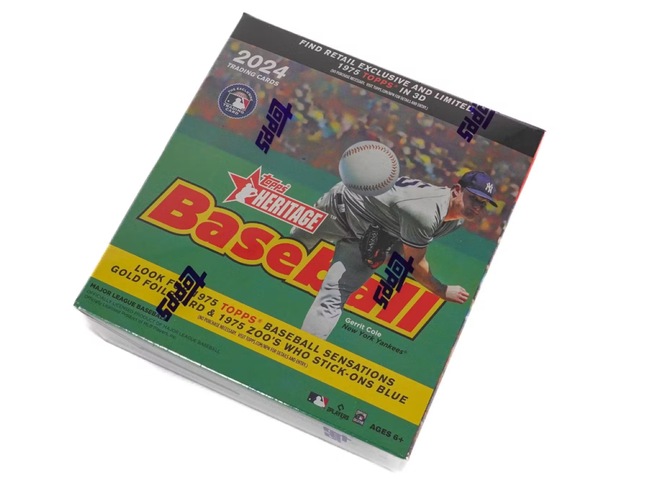 2024 Topps Heritage Baseball Mega Box (Blue Sparkle) - Image 2