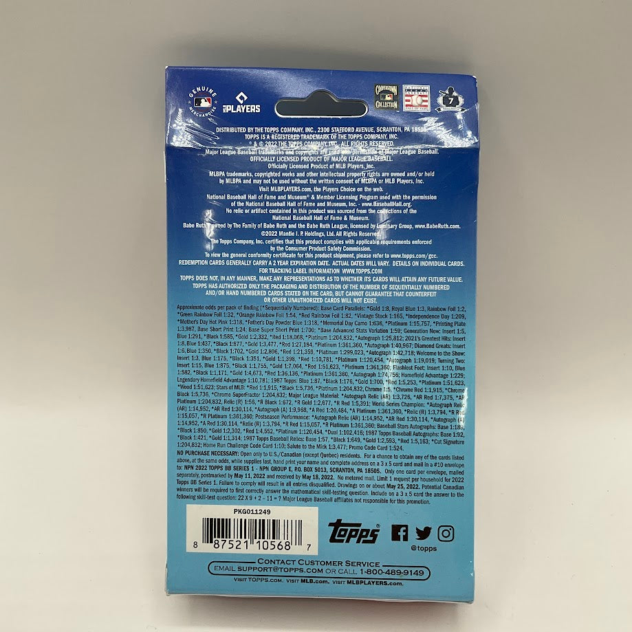 2022 Topps Series 1 Baseball Hanger Box - Image 3