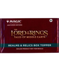 Magic The Gathering Lord of the Rings Tales of Middle-Earth Realms & Relics Box Topper