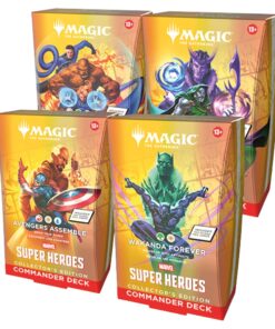 Magic The Gathering Universes Beyond Marvel Super Heroes Collector Commander Deck Display (4 Decks) (Presell)