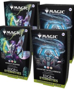 Magic The Gathering Edge of Eternities Commander Deck Display (4 Decks)