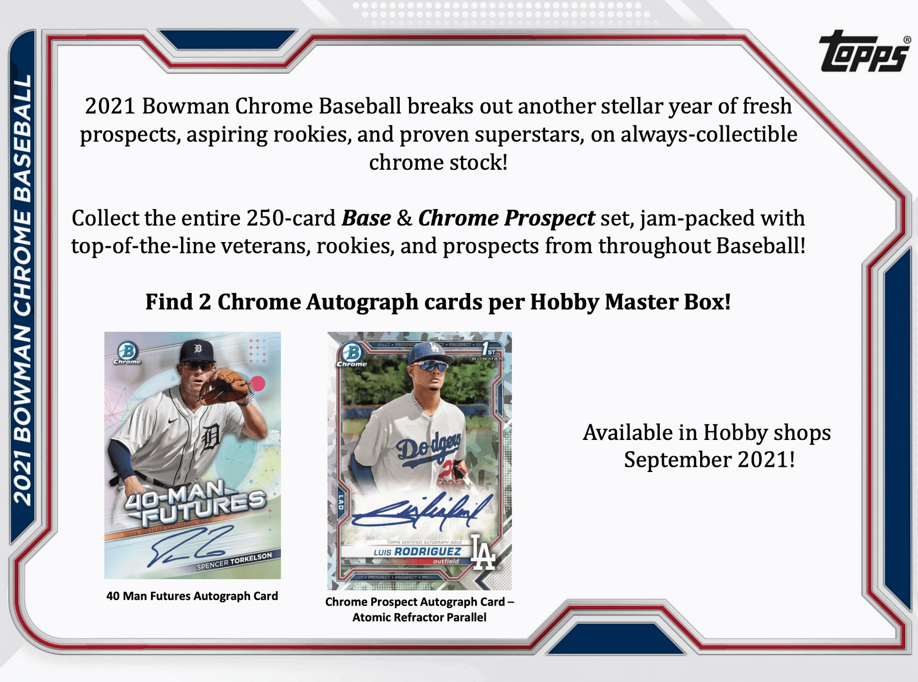 2021 Bowman Chrome Baseball Hobby Box - Image 7