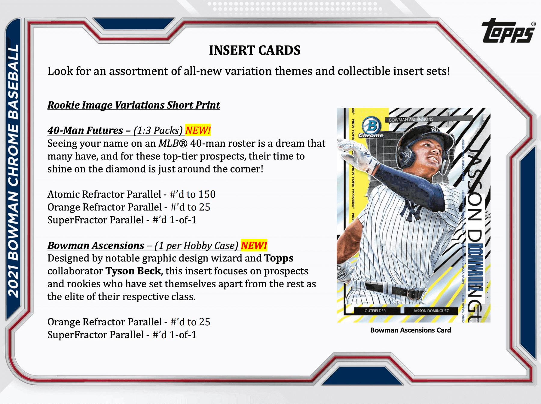 2021 Bowman Chrome Baseball Hobby Box - Image 5