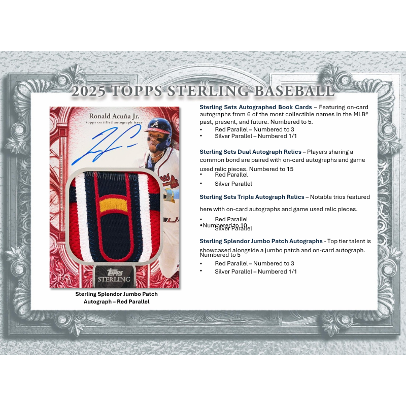 2025 Topps Sterling Baseball Hobby 4 Box Case - Image 5