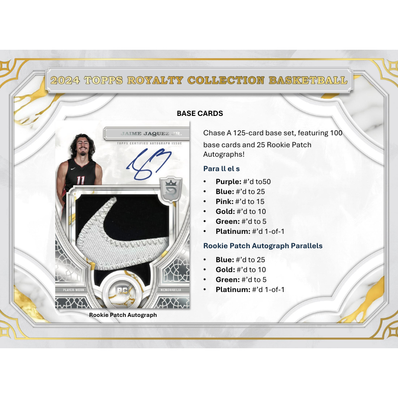 2023/24 Topps Royalty Collection Basketball Hobby 4 Box Case - Image 4