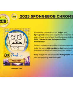 Alternative view of 2025 Topps Chrome Spongebob 25th Anniversary Hobby Box