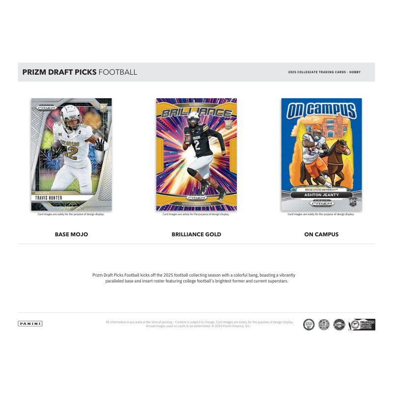 2025 Panini Prizm Draft Picks Collegiate Football Hobby Box - Image 3