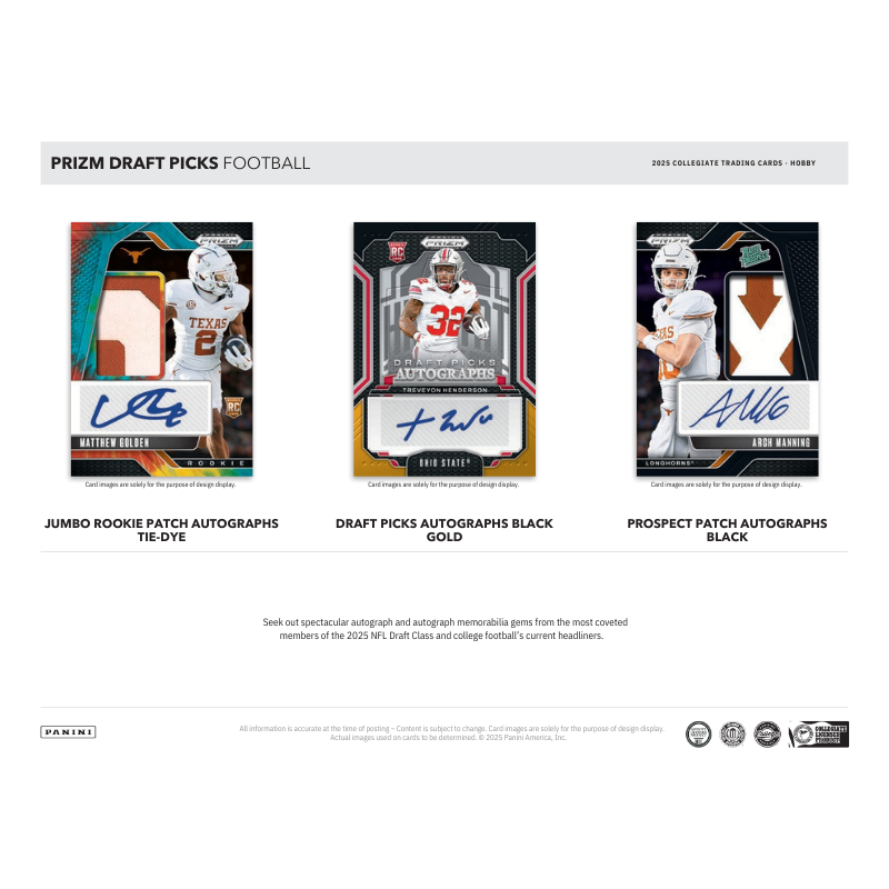 2025 Panini Prizm Draft Picks Collegiate Football Hobby Box - Image 4
