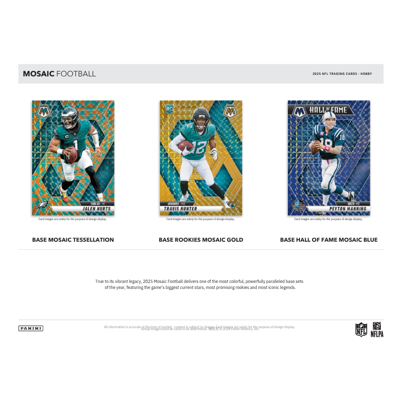 2025 Panini Mosaic Football Hobby Box - Image 3