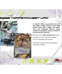 Alternative view of 2025 Topps Finest UFC Hobby 8 Box Case