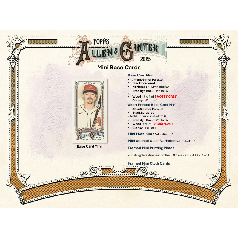 2025 Topps Allen & Ginter Baseball Hobby Box - Image 4