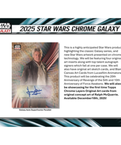 Alternative view of 2025 Topps Star Wars Chrome Galaxy Hobby 12 Box Case