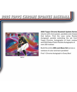 Alternative view of 2025 Topps Chrome Update Baseball Hobby 12 Box Case