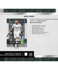 Alternative view of 2024/25 Topps UEFA Club Competitions Museum Collection Soccer Hobby Box