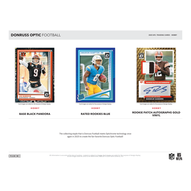 2025 Panini Donruss Optic Football Hobby 12 Box Case - Image 3