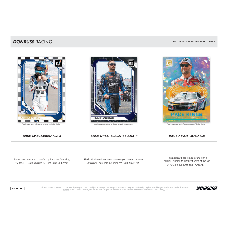 2026 Panini Donruss Racing Hobby 20 Box Case - Image 3