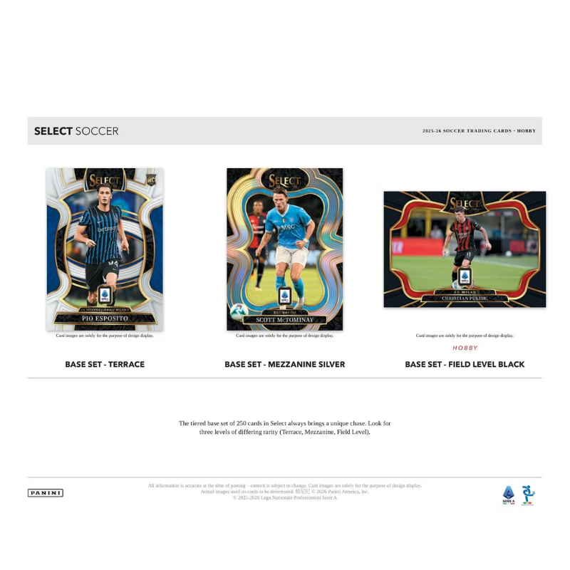 2025/26 Panini Select Serie A Soccer Hobby Box - Image 3