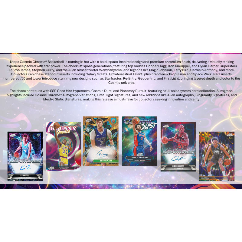 2025/26 Topps Cosmic Chrome Basketball Hobby 8 Box Case - Image 3