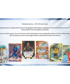 Alternative view of 2025/26 Topps Chrome UEFA Club Competitions Soccer Jumbo Box
