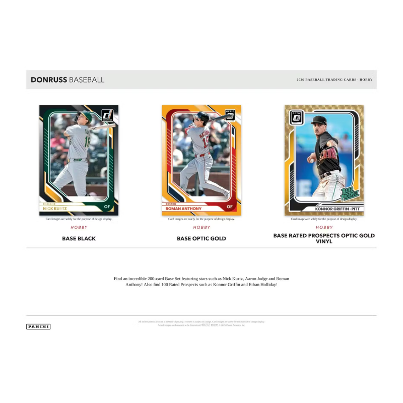 2026 Panini Donruss Baseball Hobby 12 Box Case - Image 3