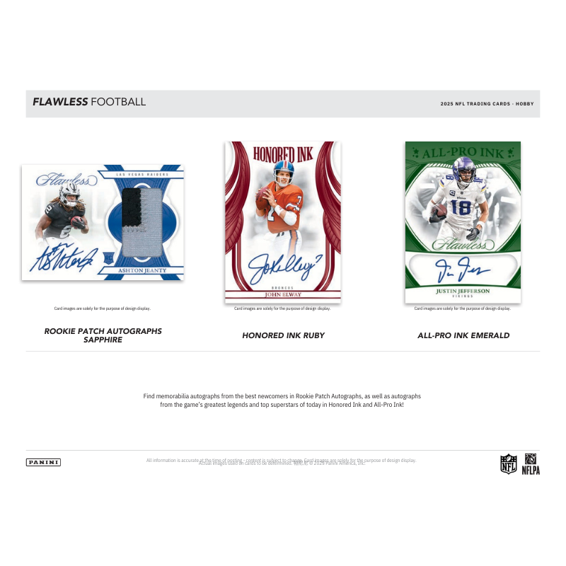 2025 Panini Flawless Football Hobby 2 Box Case - Image 3