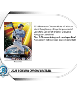 Alternative view of 2025 Bowman Chrome Baseball Breaker's Delight 6 Box Case