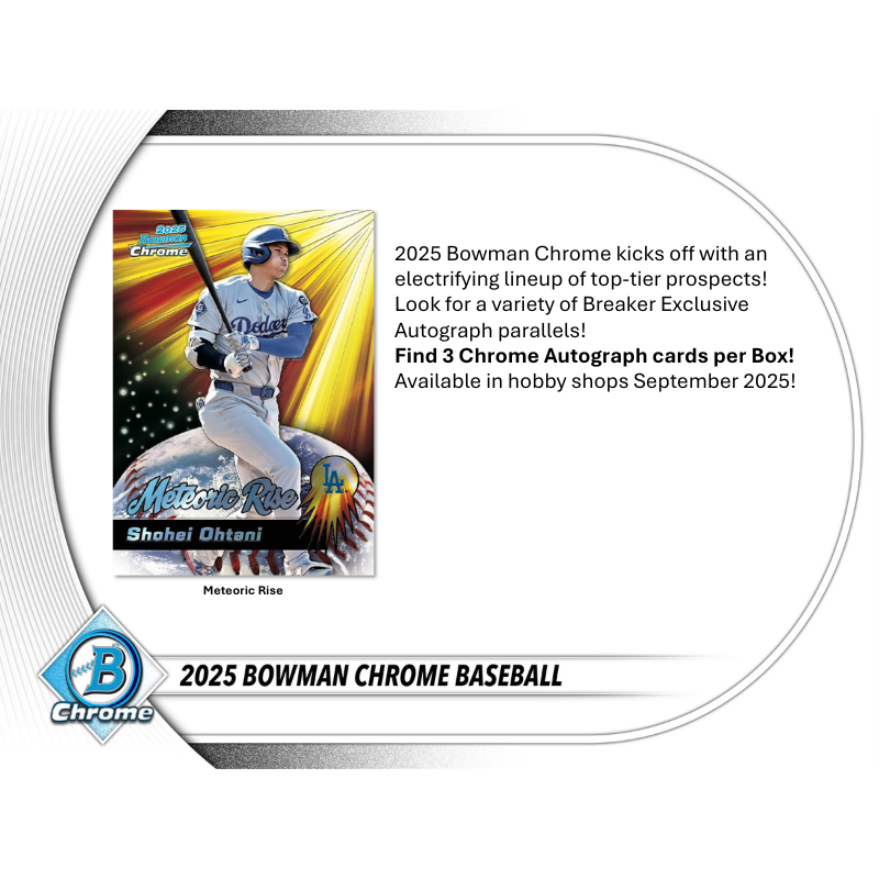 2025 Bowman Chrome Baseball Breaker's Delight Box - Image 2