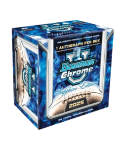 2025 Bowman Chrome University Football Sapphire Edition Hobby 10 Box Case