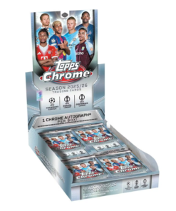 2025/26 Topps Chrome UEFA Club Competitions Soccer Hobby 12 Box Case