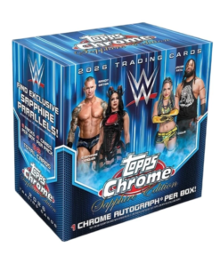 2026 Topps Chrome WWE Hobby Sapphire Box